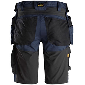 Snickers AllroundWork 6141 Men’s Navy Stretch Shorts with Holster Pockets