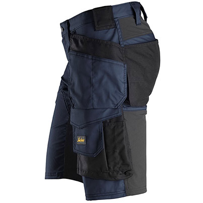 Snickers AllroundWork 6141 Men’s Navy Stretch Shorts with Holster Pockets