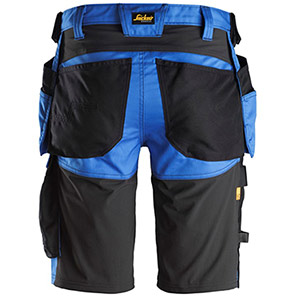 Snickers AllroundWork 6141 Men’s True Blue Stretch Shorts with Holster Pockets
