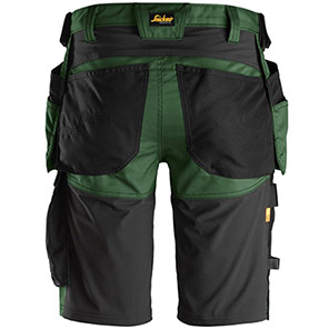 Snickers AllroundWork 6141 Men’s Forest Green Shorts with Holster Pockets