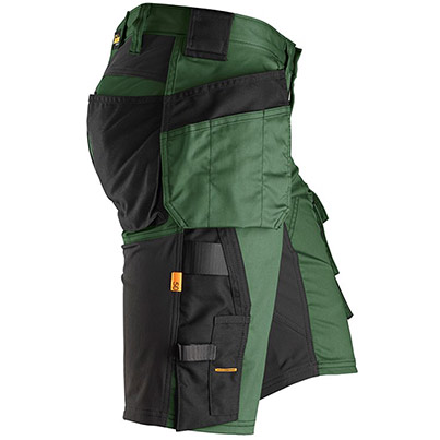 Snickers AllroundWork 6141 Men’s Forest Green Shorts with Holster Pockets