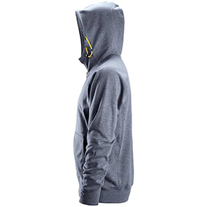 Snickers 2880 Men’s Dark Blue Melange Zip-Up Logo Hoodie