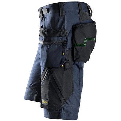 Snickers FlexiWork 6904 Men’s Navy Shorts with Holster Pockets