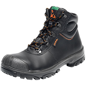EMMA LUKAS Black Wide-Fit S3 Work Boots