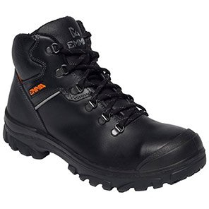 EMMA LUKAS Black Wide-Fit S3 Work Boots 14