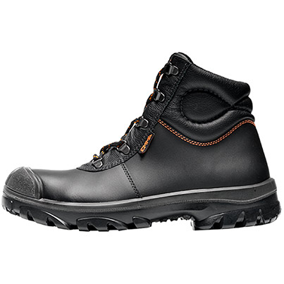 EMMA LUKAS Black Wide-Fit S3 Work Boots