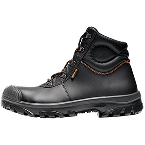 EMMA LUKAS Black Wide-Fit S3 Work Boots