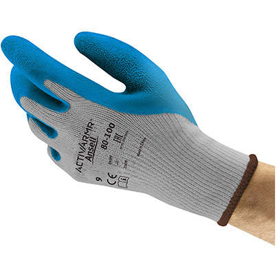 Ansell ActivArmr 80-100 Latex-Coated Work Gloves