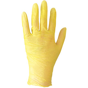Arco Essentials Yellow Vinyl Disposable Gloves (Box of 100)