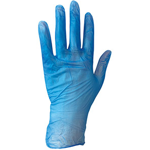 Arco Essentials Blue Powder-Free Vinyl Disposable Gloves (Box of 100) XL