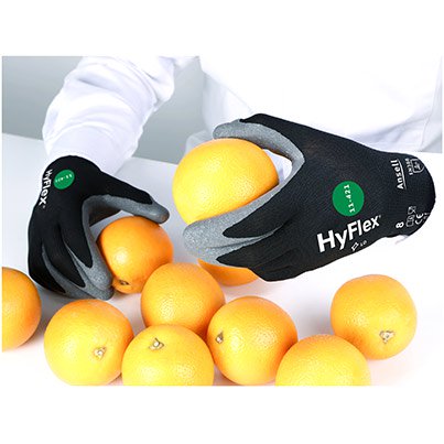 Ansell HyFlex 11-421 PU-Coated Work Gloves