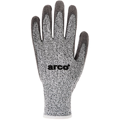 Arco Grip Light Grey PU-Coated Work Gloves (Pack of 12)