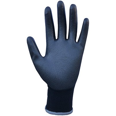 Arco Essentials Black PU-Coated Nylon Work Gloves (Pack of 12 Pairs)