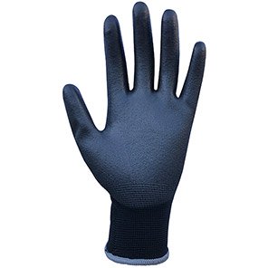 Arco Essentials Black PU-Coated Nylon Work Gloves (Pack of 12 Pairs)