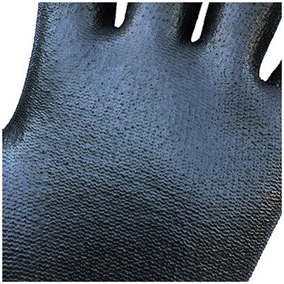 Arco Essentials Black PU-Coated Nylon Work Gloves (Pack of 12 Pairs)