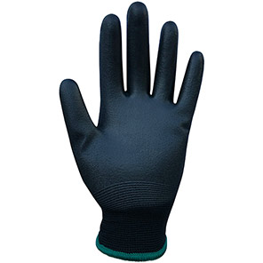 Arco Essentials Black PU-Coated Polyester Work Gloves (Pack of 12)