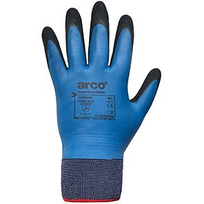 Arco Extreme Dual-Grip Blue/Black Latex Gloves 11