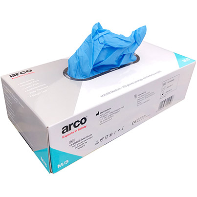 Arco N5 Disposable Blue Nitrile Gloves (Box of 100)