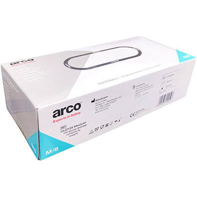 Arco N5 Disposable Blue Nitrile Gloves (Box of 100)
