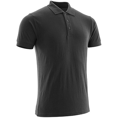 MASCOT CROSSOVER 20683 Men’s Black Polycotton Polo Shirt