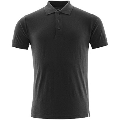 MASCOT CROSSOVER 20683 Men’s Black Polycotton Polo Shirt