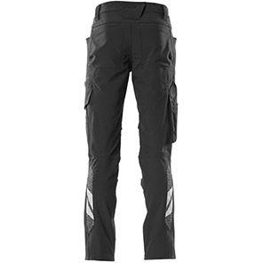 MASCOT ACCELERATE 18079 Men’s Black Work Trousers with Kneepad Pockets