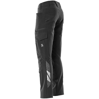 MASCOT ACCELERATE 18079 Men’s Black Work Trousers with Kneepad Pockets