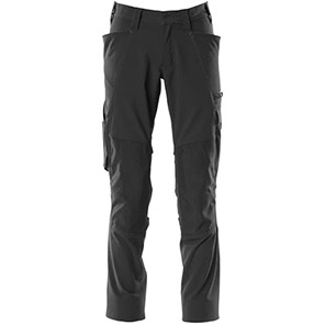 MASCOT ACCELERATE 18079 Men’s Black Work Trousers with Kneepad Pockets 40R