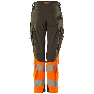 MASCOT ACCELERATE SAFE 19178 Women�s Dark Anthracite/Orange Hi-Vis Trousers