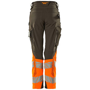 MASCOT ACCELERATE SAFE 19178 Women�s Dark Anthracite/Orange Hi-Vis Trousers