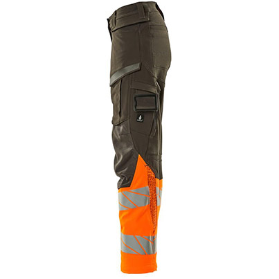 MASCOT ACCELERATE SAFE 19178 Women�s Dark Anthracite/Orange Hi-Vis Trousers