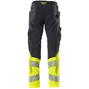 MASCOT ACCELERATE SAFE 19679 Dark Navy/Yellow Hi-Vis Trousers