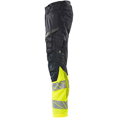 MASCOT ACCELERATE SAFE 19679 Dark Navy/Yellow Hi-Vis Trousers