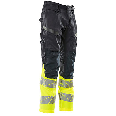 MASCOT ACCELERATE SAFE 19679 Dark Navy/Yellow Hi-Vis Trousers