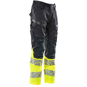 MASCOT ACCELERATE SAFE 19679 Dark Navy/Yellow Hi-Vis Trousers