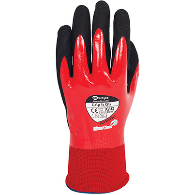 Polyco Grip It Oil Nitrile-Coated Work Gloves