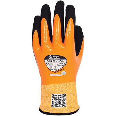 Polyco Grip It Oil C3 Nitrile-Coated Work Gloves