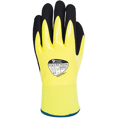 Polyco Grip It Oil Therm Nitrile-Coated Thermal Work Gloves