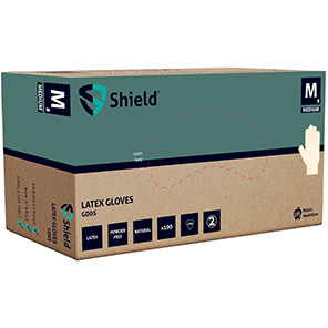 Polyco Shield GD05 Powder-Free Latex Disposable Gloves