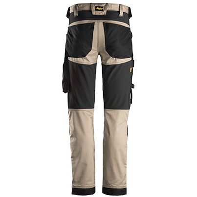 Snickers AllroundWork 6341 Men’s Khaki Trousers with Kneepad Pockets