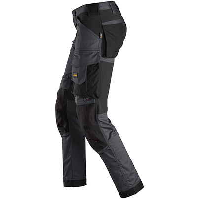 Snickers AllroundWork 6341 Men’s Steel Grey Trousers with Kneepad Pockets