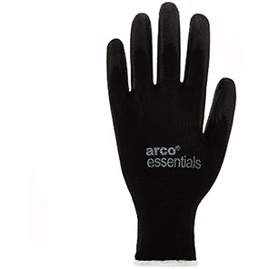 Arco Essentials Black PU-Coated Gloves (Vend-Ready) 10