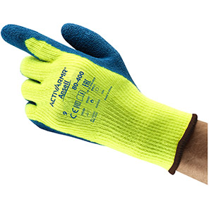 Ansell ActivArmr 80-400 Hi-Vis Yellow Thermal Work Gloves