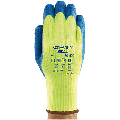 Ansell ActivArmr 80-400 Hi-Vis Yellow Thermal Work Gloves