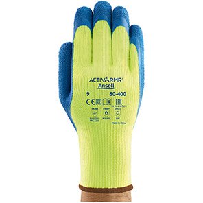 Ansell ActivArmr 80-400 Hi-Vis Yellow Thermal Work Gloves 10