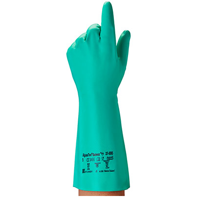 Ansell AlphaTec Solvex 37-695 Nitrile Chemical-Resistant Gloves
