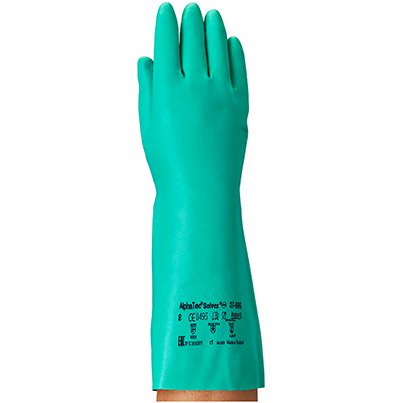 Ansell AlphaTec Solvex 37-695 Nitrile Chemical-Resistant Gloves