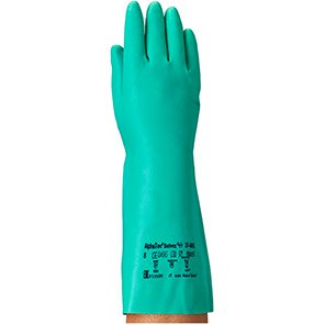 Ansell AlphaTec Solvex 37-695 Nitrile Chemical-Resistant Gloves 10