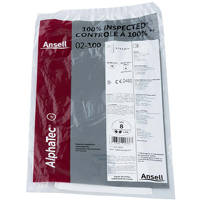 Ansell AlphaTec 02-100 Chemical-Resistant Gloves