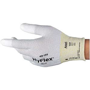Ansell HyFlex 48-135 PU-Coated ESD Safety Gloves
